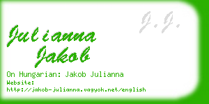 julianna jakob business card